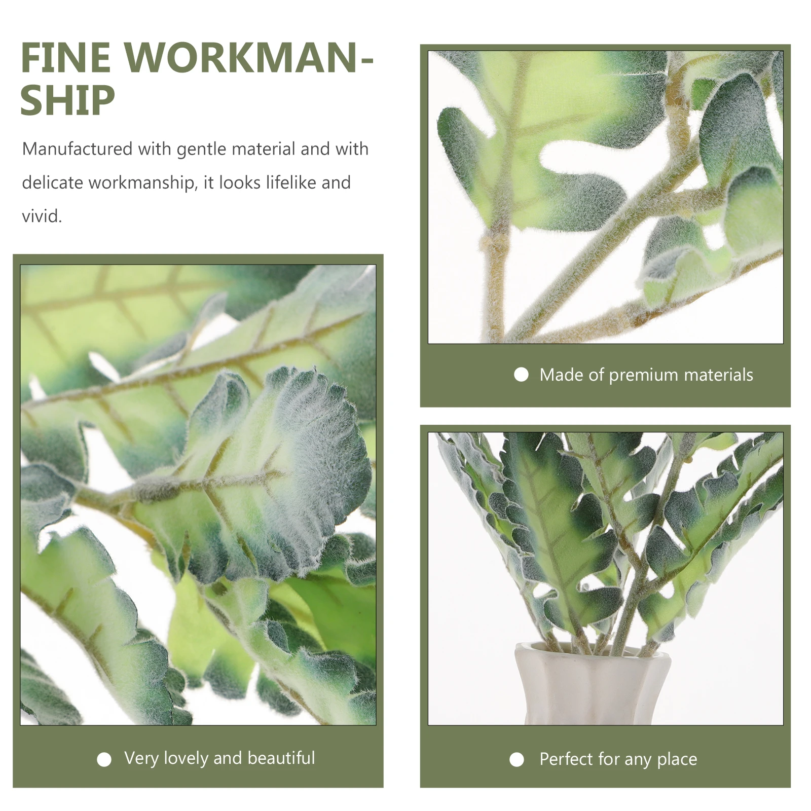 

2Pcs Artificial Leaves Picks Simulation Plants Stems Faux Branch Decor Perfect for Home Mall Wedding Birthday Festival