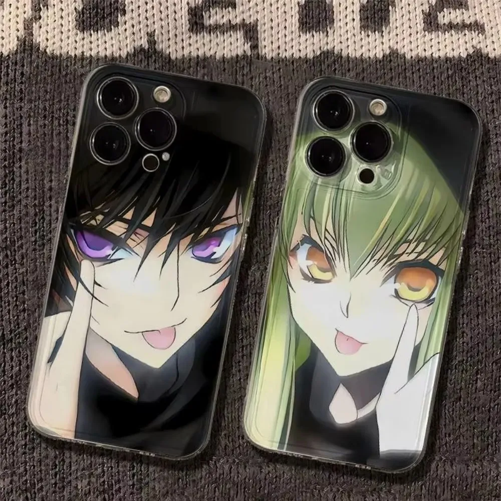 HOT Japanese Anime Couple Phone Case For Samsung S26 S25 S24 S23 S22 S21 S20 FE Note20 Note10 Plus Ultra Lite Edge 5G Clear
