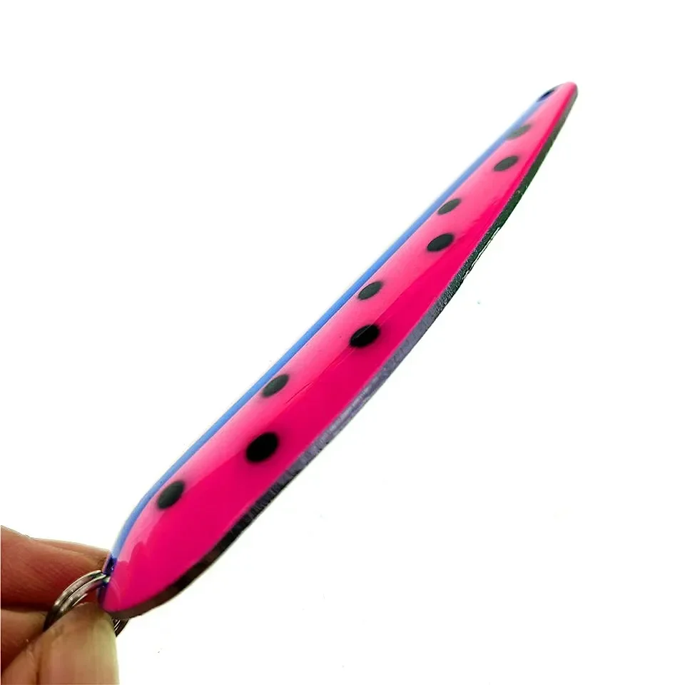 MUKUN Artificial Metal Fishing Lure Spinner Spoon Trolling Baits 19g 27g Mix Color Effective Tackle for Trout Bass view 4