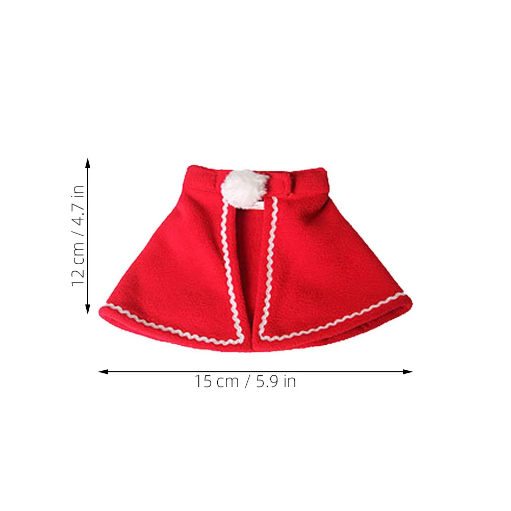 

Cape Red Polar Fleece Christmas Costume For Cat Dog Holiday Party Outfit Pet Christmas Cape Pet Cosplay Costume