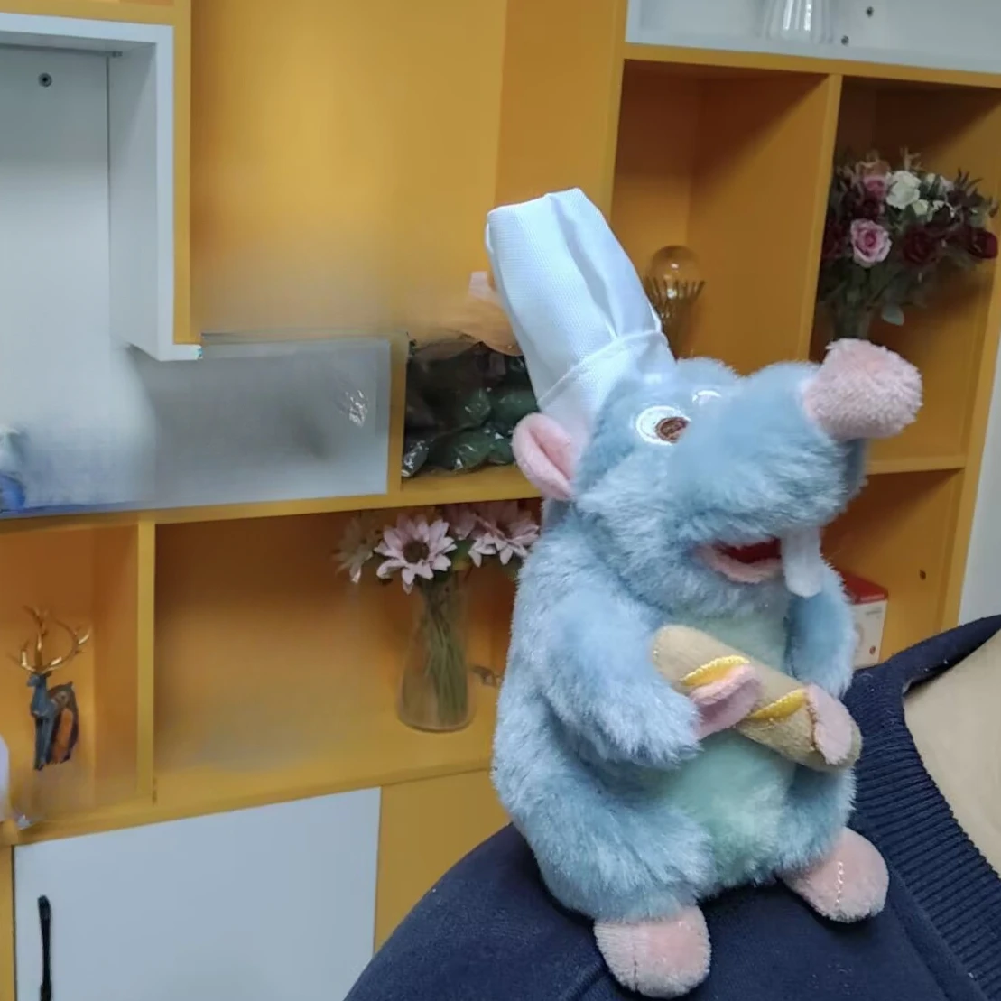 Kawaii ديزني مخزن راتاتوي الشيف ريمي المغناطيسي الكتف ألعاب من نسيج مخملي الهدايا لطيف أفخم الاشياء لعب للأصدقاء هدايا عيد الميلاد #4