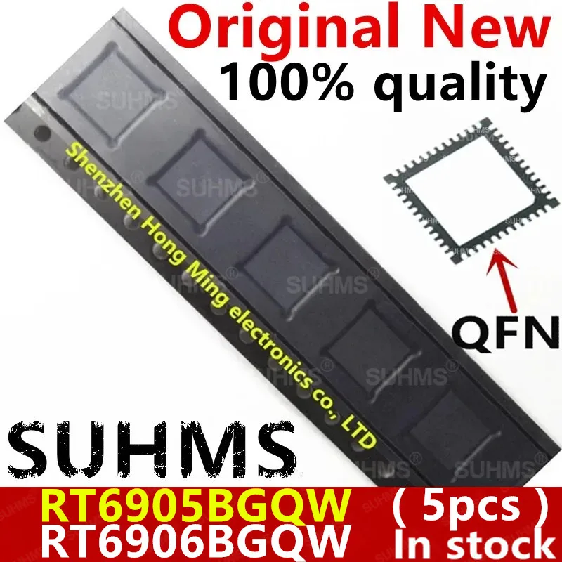 (5piece) 100% New RT6905B RT6906B RT6905BGQW RT6906BGQW QFN-48