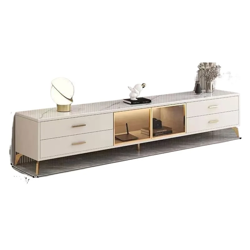 

TV cabinet simple modern cream style living room household small apartment floor type