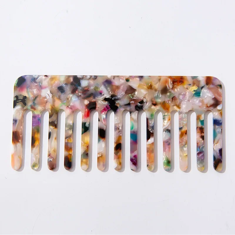 New Vintage Acetate Plate Hairdresser Pocket Hair Comb Mini Compact Anti-static Hair Combs Comfortable