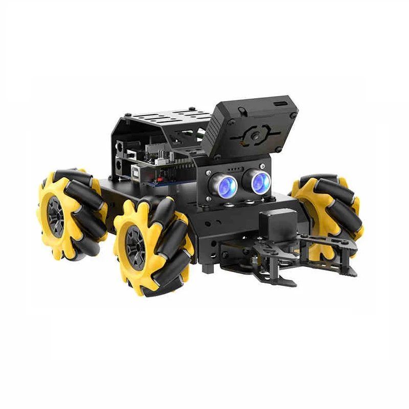 MiniAuto 4WD Omnidirectional Mecanum Robot Car with AI Visual Recognition Tracking For Arduino Robot DIY Kit Programmable Robot