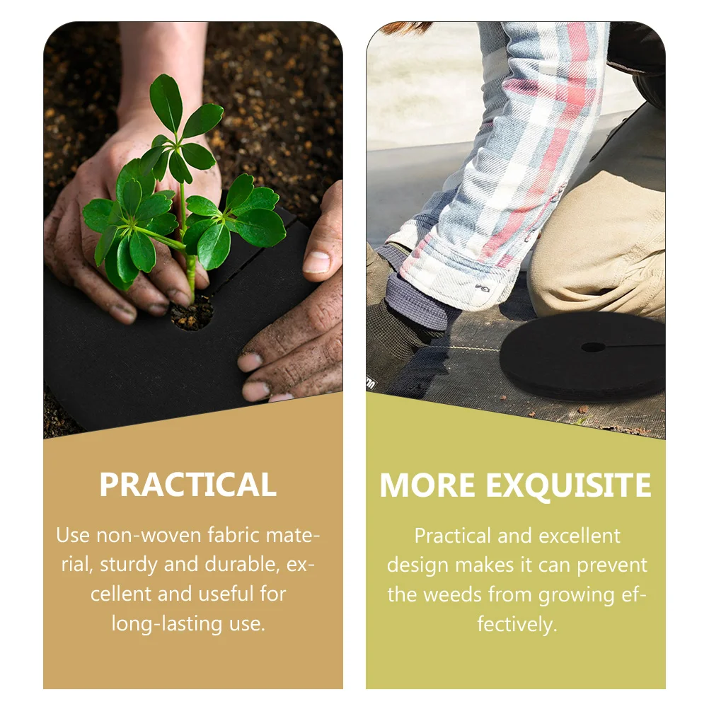 

20 Pcs Fabric Ring Sturdy Cloth Gardening Plants Tree Fruit Sturdy Weeding Cloth Ring Round Long Protection