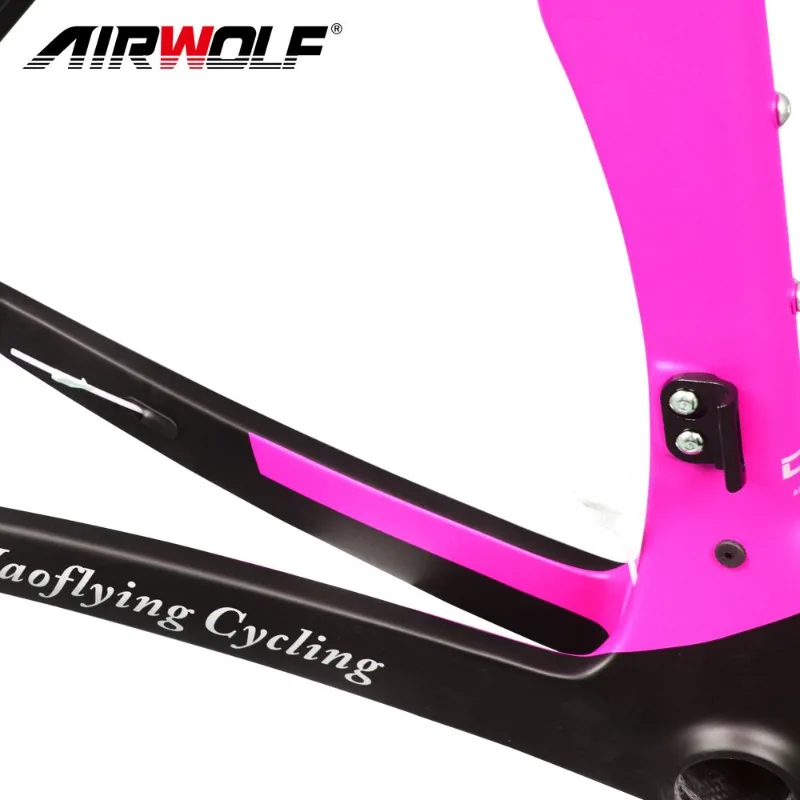 2024 Airwolf T1000 Carbon Road Frame 700*32c Road Bike Frame Disc Brake Racing Rack Bike Frame Light Weight Disk Frameset