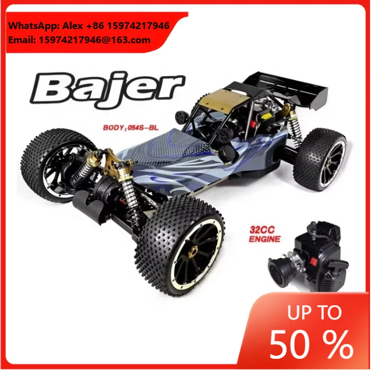 HSP 94054S Bajer 1/5  RC Baja Truck 32CC Gas 2-Stroke Engine Nitro Fuel Powered 4WD Racing Buggy Off Road 2.4Ghz Radio
