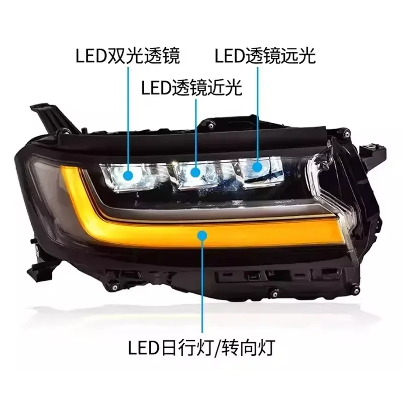 For Hot Sale LED Headlight Assembly for Land Cruiser LC300 2021-2025 | 3-Lens Plug & Play Upgrade