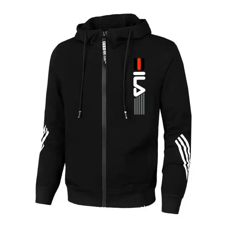 Men's Casual Sportswear Set, Autumn and Winter Jogging Fitness Set, 2-piece Zipper Sportswear Shirt + Sportswear Pants Set