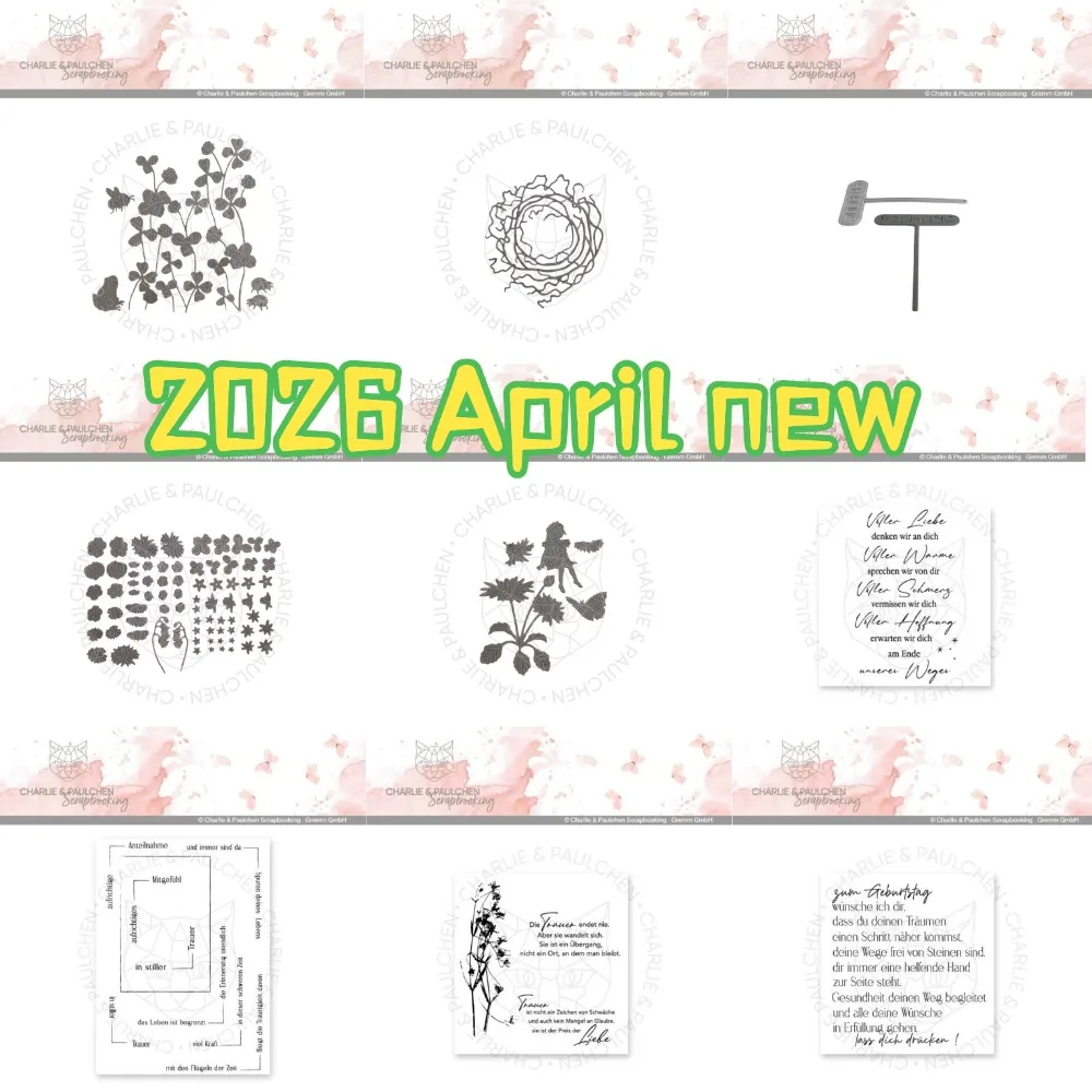 

2026 April new Metal Framework Cutting Dies and stamps DIY Scrapbooking Card Stencil Paper Cards Handmade Album Stamp Die Sheets