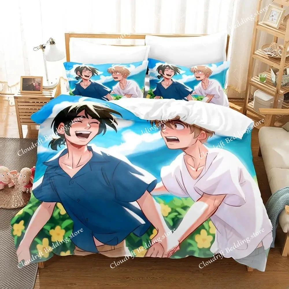 Seaside Stranger Bedding Set Single Twin Full Queen King Size Bed Set Adult Kid Bedroom Duvet Cover Sets 3D Anime Bed Sheet Set