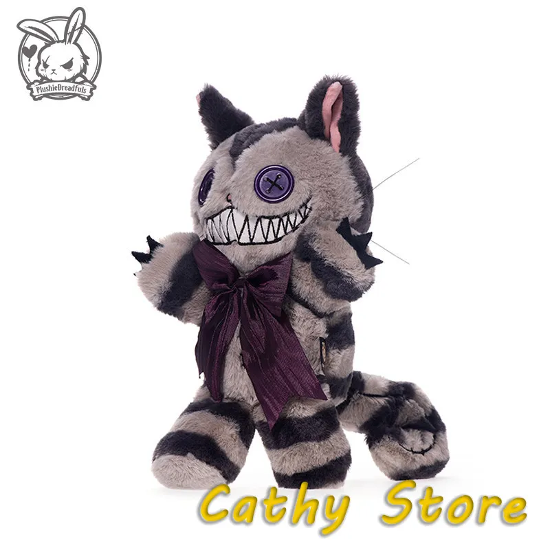 Official Cheshire Cat Series Plush Doll Funny Cat Kawaii Cartoon Animal Doll Pendant Decoration Collect Surprise Birthday Gifts