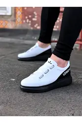 Wagon Men's Sneakers Sport Shoes White Lace Up Closure Faux Leather Spring and Autumn Seasons Comfortable Slip On In 2022 Fashion Wedding Orthopedic Suit Unisex Light Odorless Breathable WG029