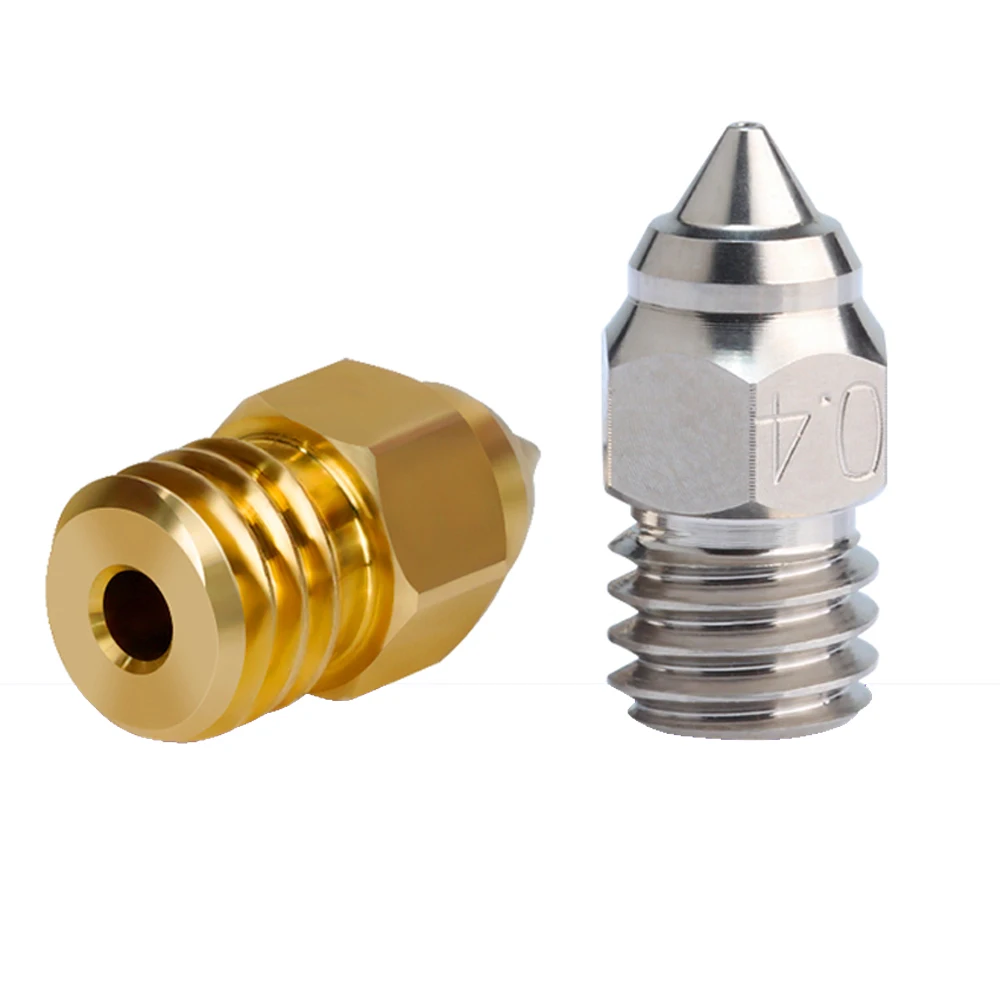 2PCS MK-HF MK8 Brass Copper Alloy Nozzles for Ender 3/V2/Pro/Max/Ender 3 S1/Pro/Plus/Neo Series/Ender 5/Ender 6/CR-6/CR-10