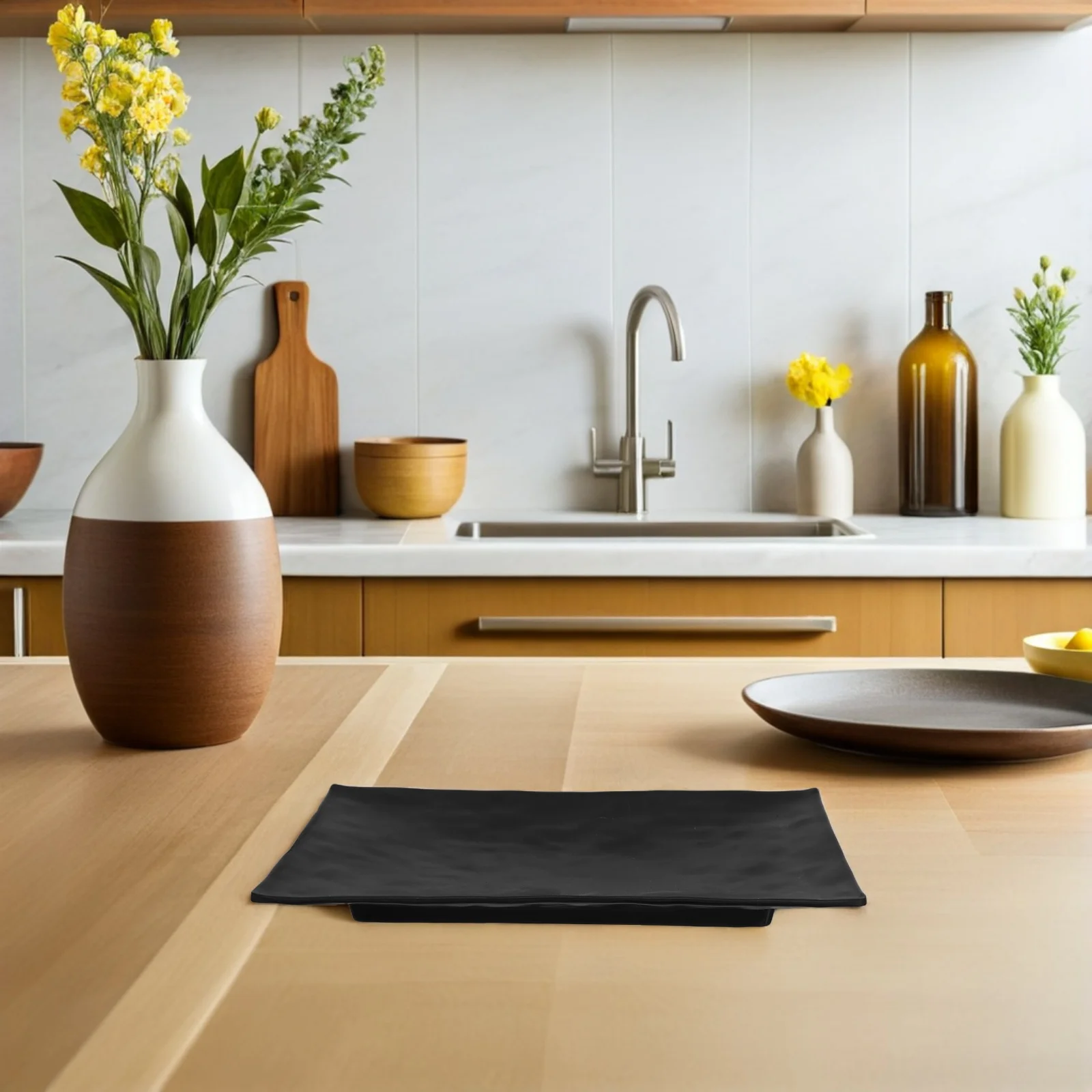 

3Pcs Sushi Dishes Set Smooth Surface Easy Clean Serving Plates for Party Appetizers Daily Meals Sashimi Display