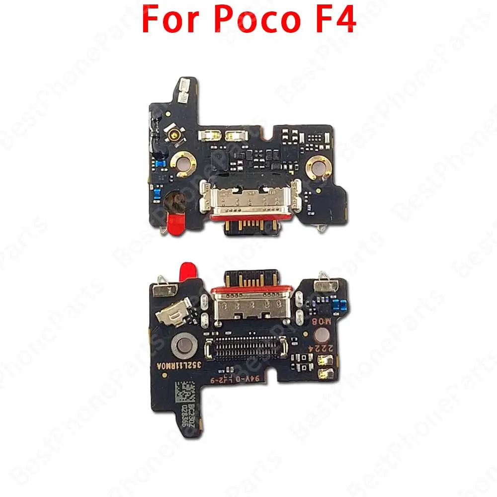 Placa de carga para Xiaomi PocoPhone F1 Poco F2 Pro F3 F4 GT F5, puerto de carga, conector Usb, placa de base Pcb, piezas de teléfono móvil