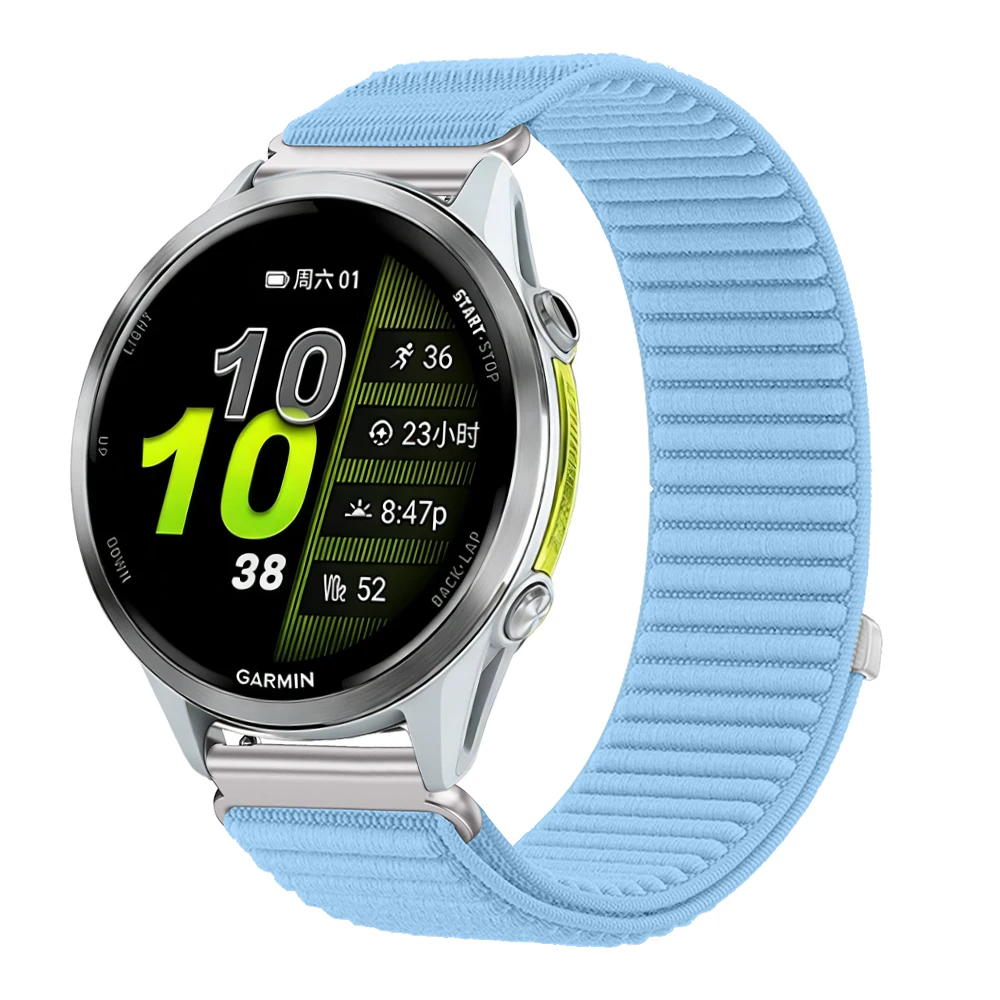 18/20/22mm Nylonarmband für Garmin Venu 4 3 3s Sq 2 Plus/Vivoactive 6 5 4 3 s Geflochtenes Armband für Garmin Forerunner 255S 645 245