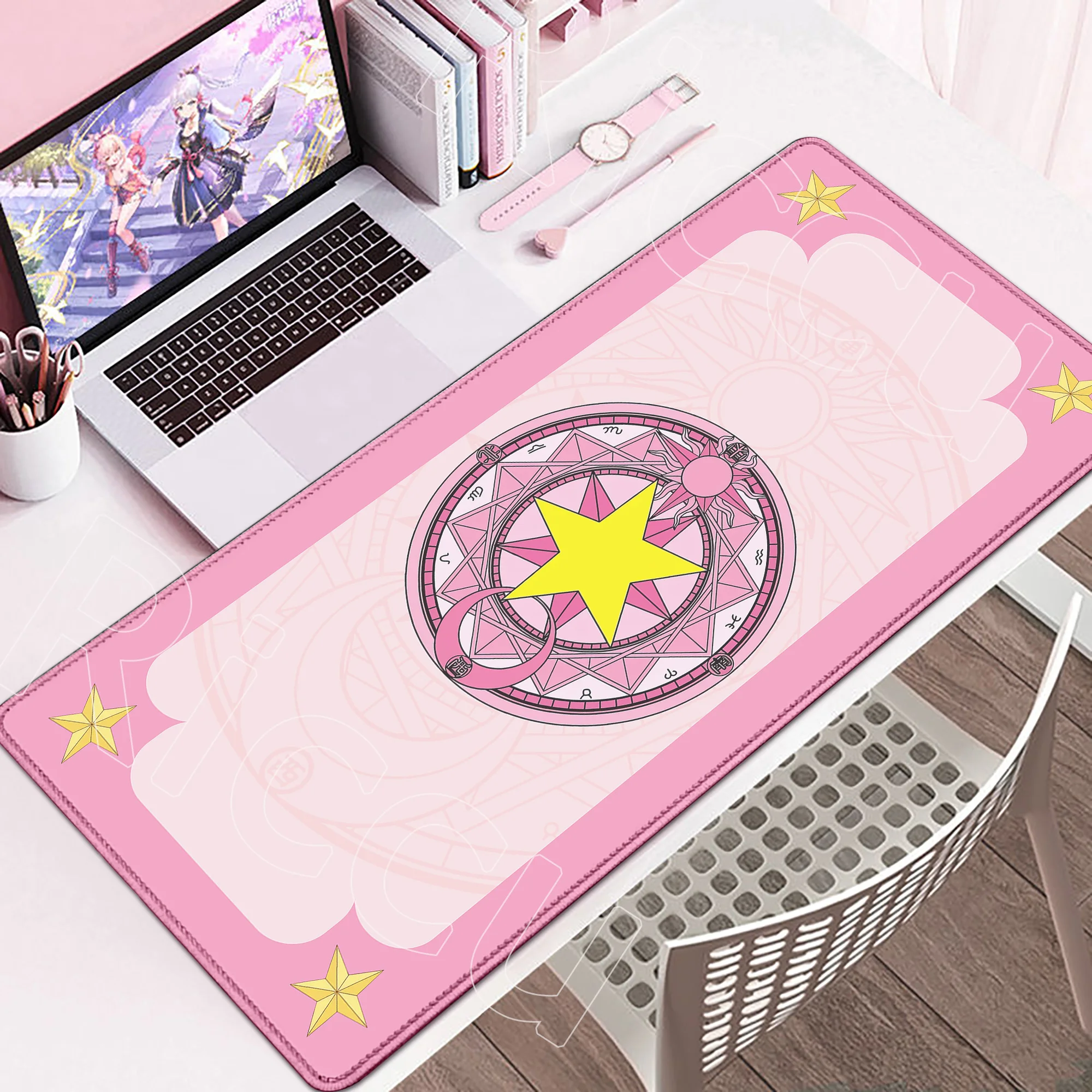 New Large CCS Desk Mat Card Captor Sakura Anime Mousepad 900x400mm Xxl Carpet Gaming Accessories Laptop Computer Rubber Mice Pad