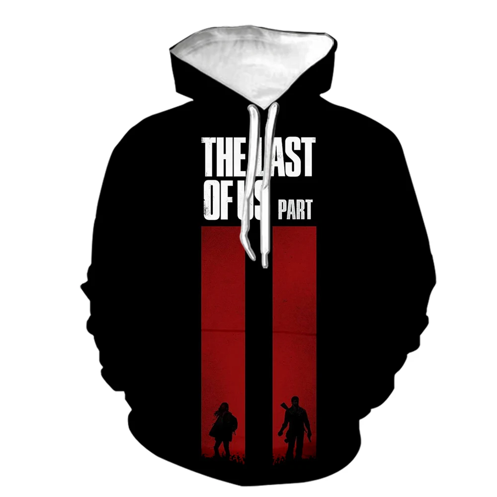 The Last Of Us 남성용 하라주쿠 후드티, 야외 운동복, 가을, 인기 판매, 풀오버, 힙합 상의, y2K 의류