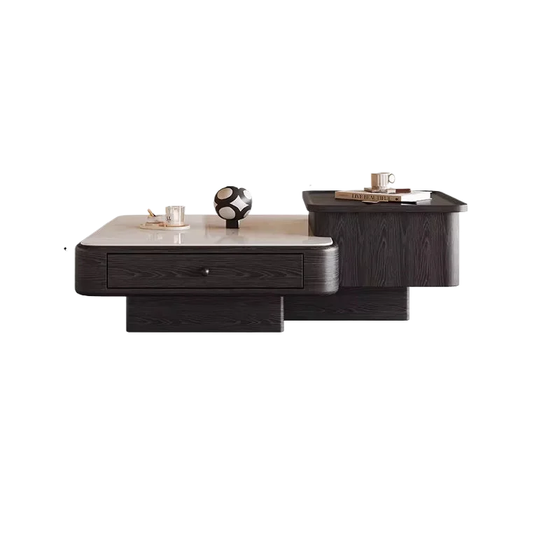CXX household small apartment living room high-end Italian minimalist light luxury microcrystalline stone coffee table