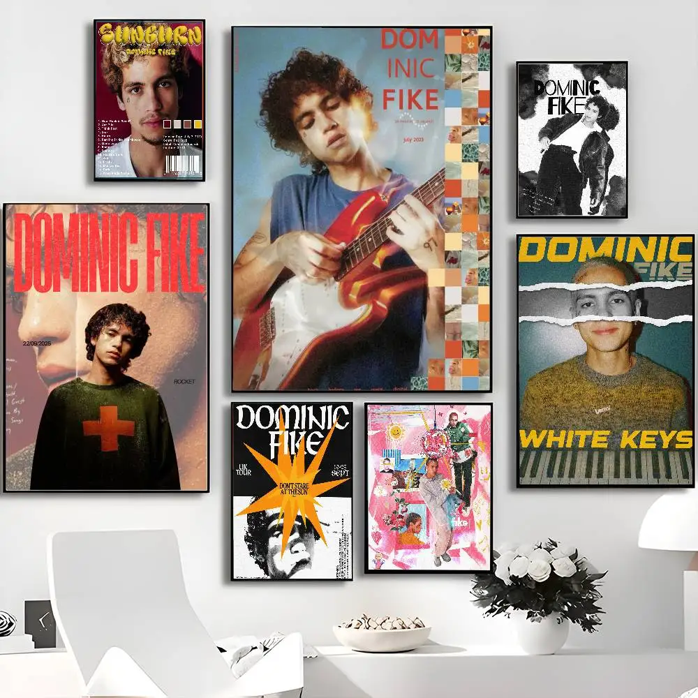P-Pop-Singer-Dominic-Fike Classic Anime Poster Waterproof Paper Sticker Coffee House Bar Room Wall Decor