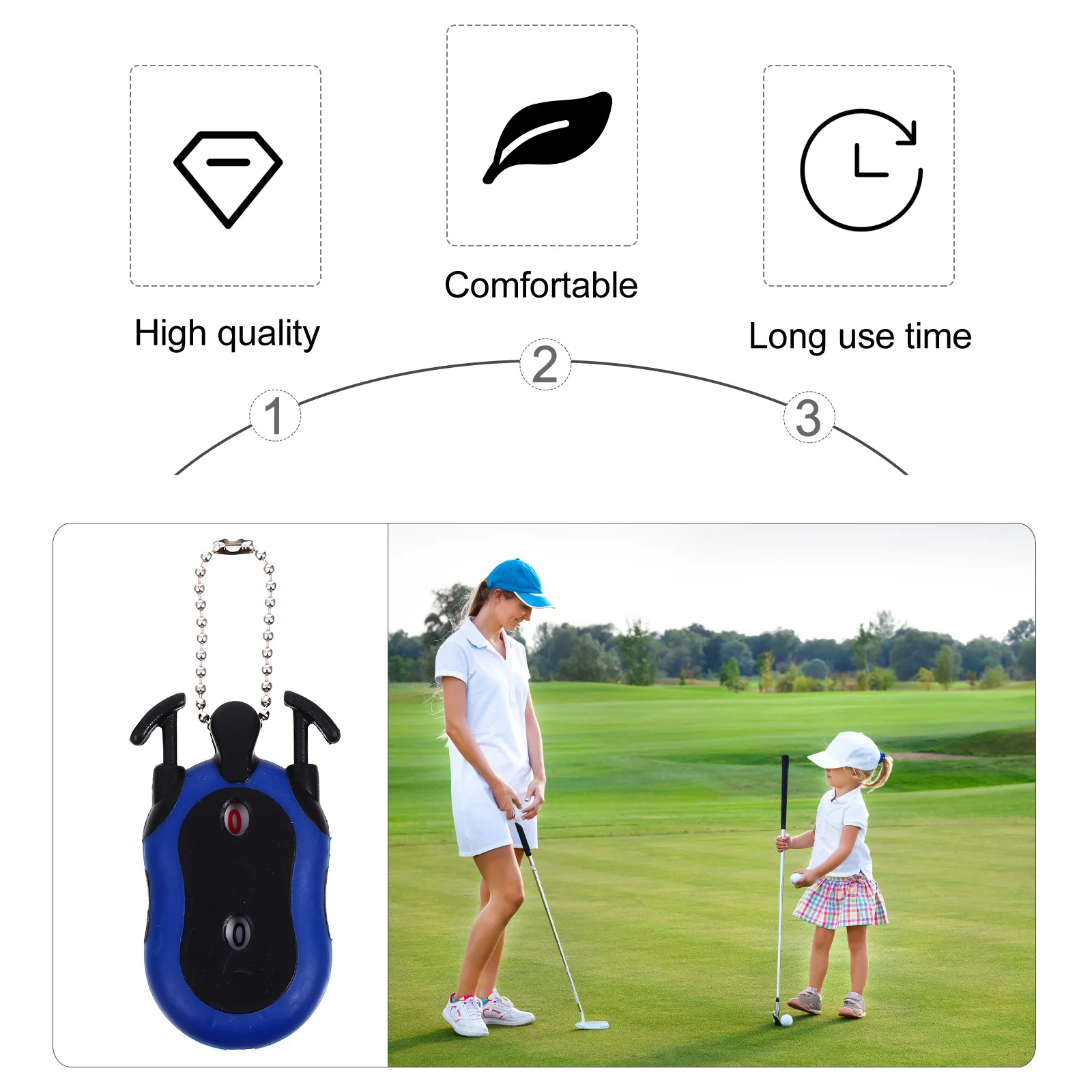 

Convenient Golfs Scoring Device Portable Score Counter Compact Counter For Outdoor Sports Enthusiasts