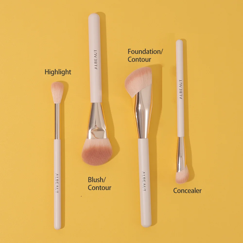 Angled Foundation Concealer Brush for Blusher Contour Highlighter Makeup