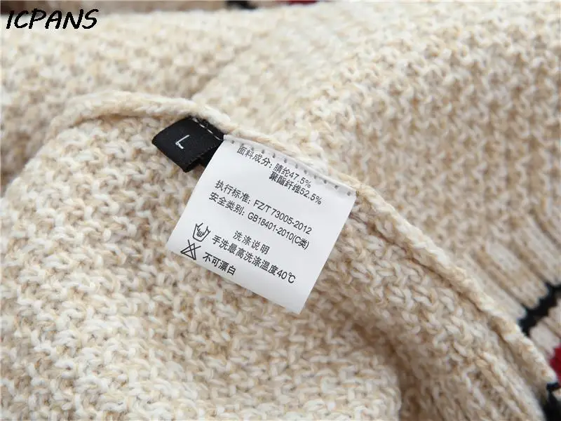 Half Zipper Shark Male Pullover Knitted Cotton Wool Men Sweater Clothes Letter Vintage Red Black Knitted Coat Jackets