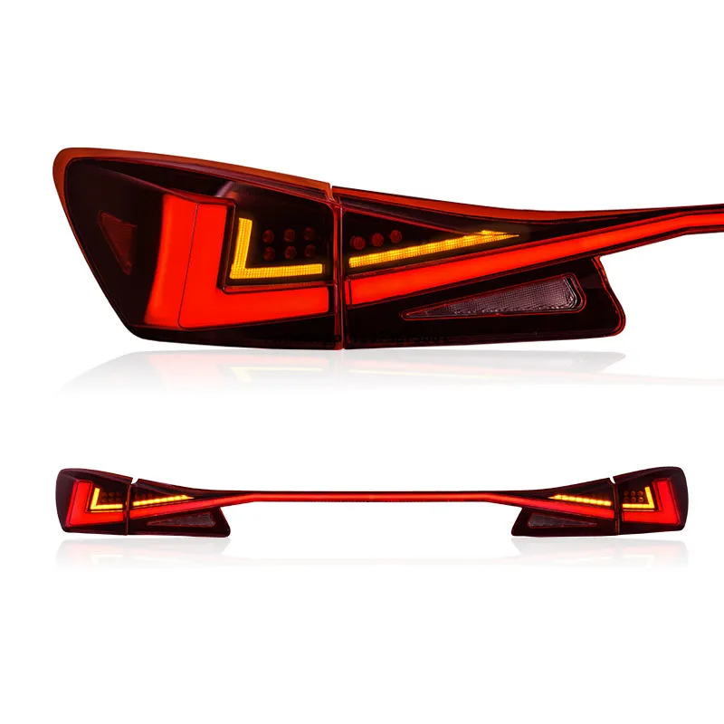 

LED Taillight Assembly foIS Series 2006-2012 IS250 IS300 IS350 Red Lens DRL Direct Replacement Brake Reverse