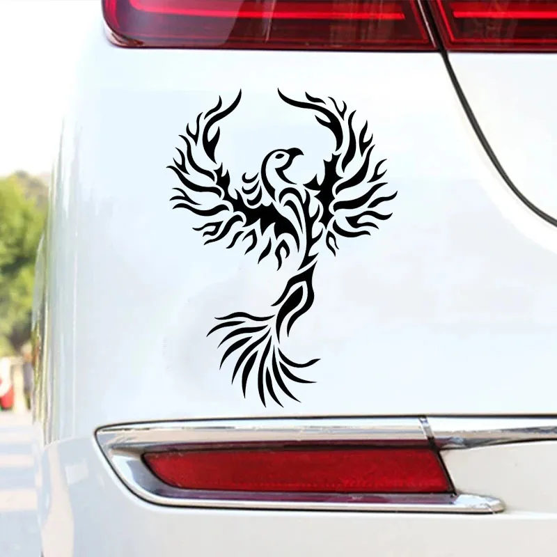 Fashion Phoenix Bird Car Sticker Styling Engine Hood Motorcycle Decal Decor Mural Vinyl Covers Autosticker