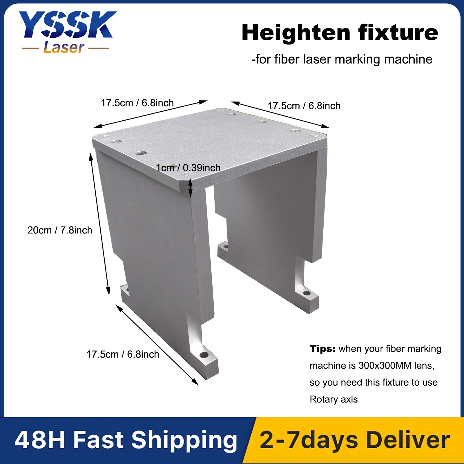 

YSSK Волоконный лазерный маркиратор Увеличение обновления приспособления Приспособление для гравировального станка для оптоволокна На складе США