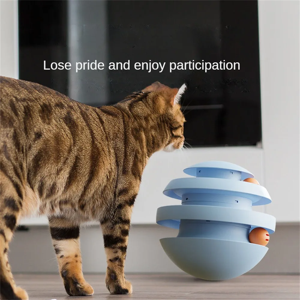 Turntable Roller Balls Intelligence Amusement Interactive Cat Toy Cats Tracks Tracks Cats Toy Tower