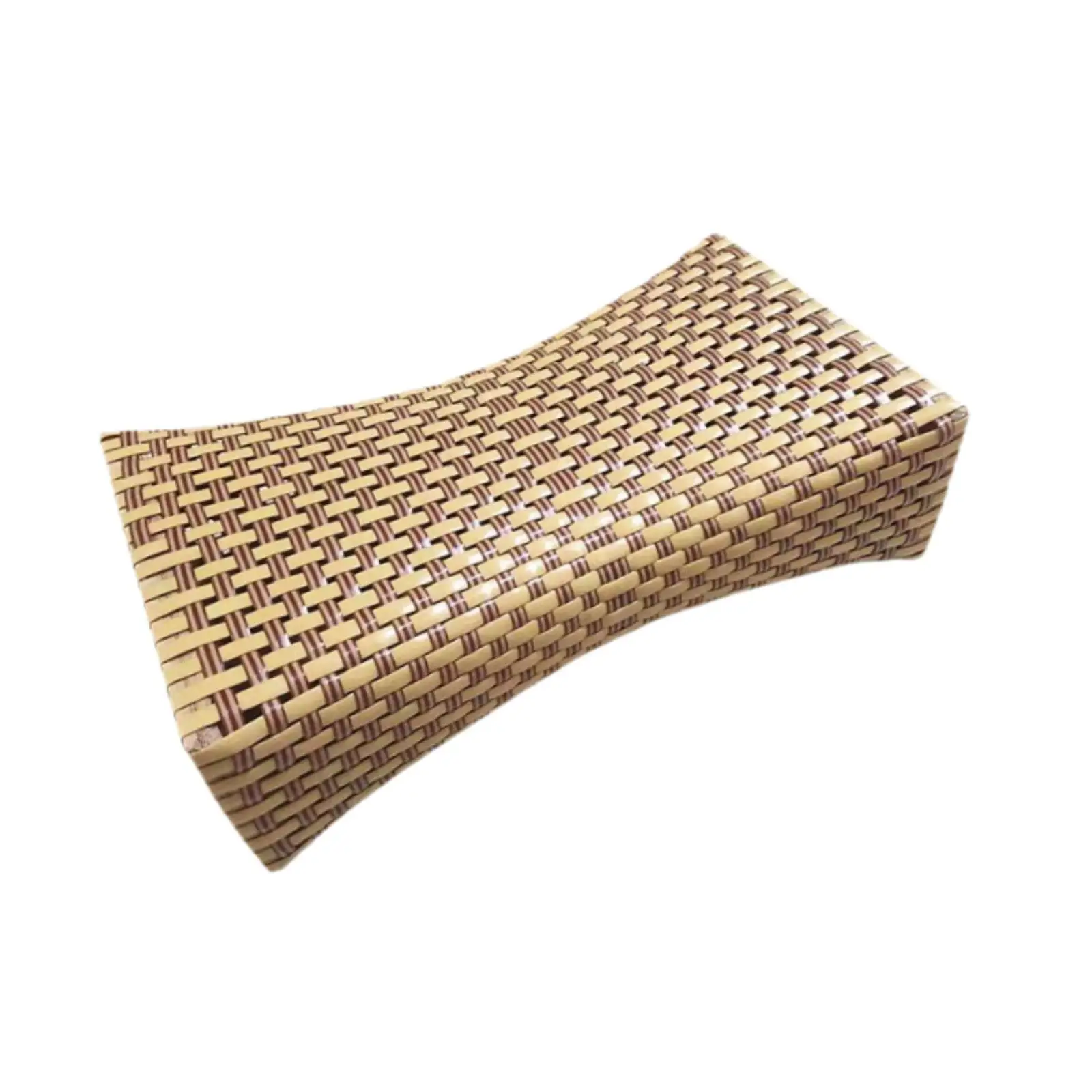 Cooling Woven Pillow SPA Essentials Ergonomic Imitation Rattan Headrest Neck Rest for Backrest Accessories Home Steam Saunas SPA