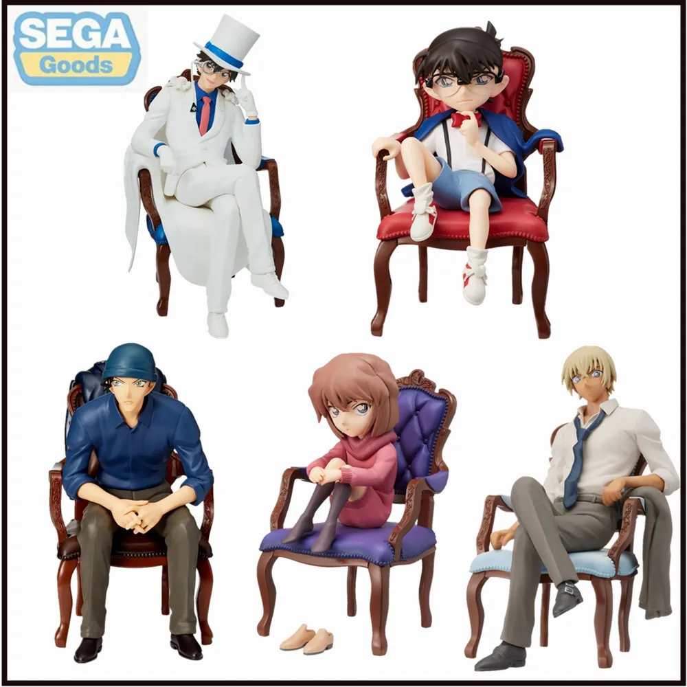 In Stock Original Anime Figure SEGA Detective Conan Conan Edogawa Haibara Ai Amuro Toru Action Figurine PVC Kuroba Kaito Toys