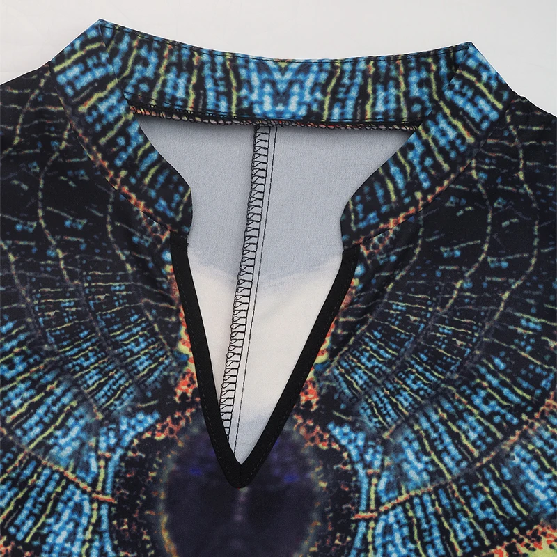 여성용 블랙 프린트 스트라이프 민소매 만다린 칼라 맥시 드레스 여름 보헤미안 민족 캐주얼 파티 패션 루즈핏