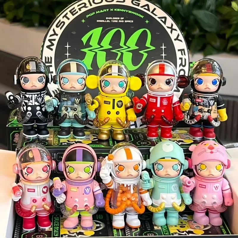 Hot New Mega Collection 100% Space Molly Series 2.0limited Toy Astronaut Ornament Cute Doll Action Figure Decoration Gifts Toys