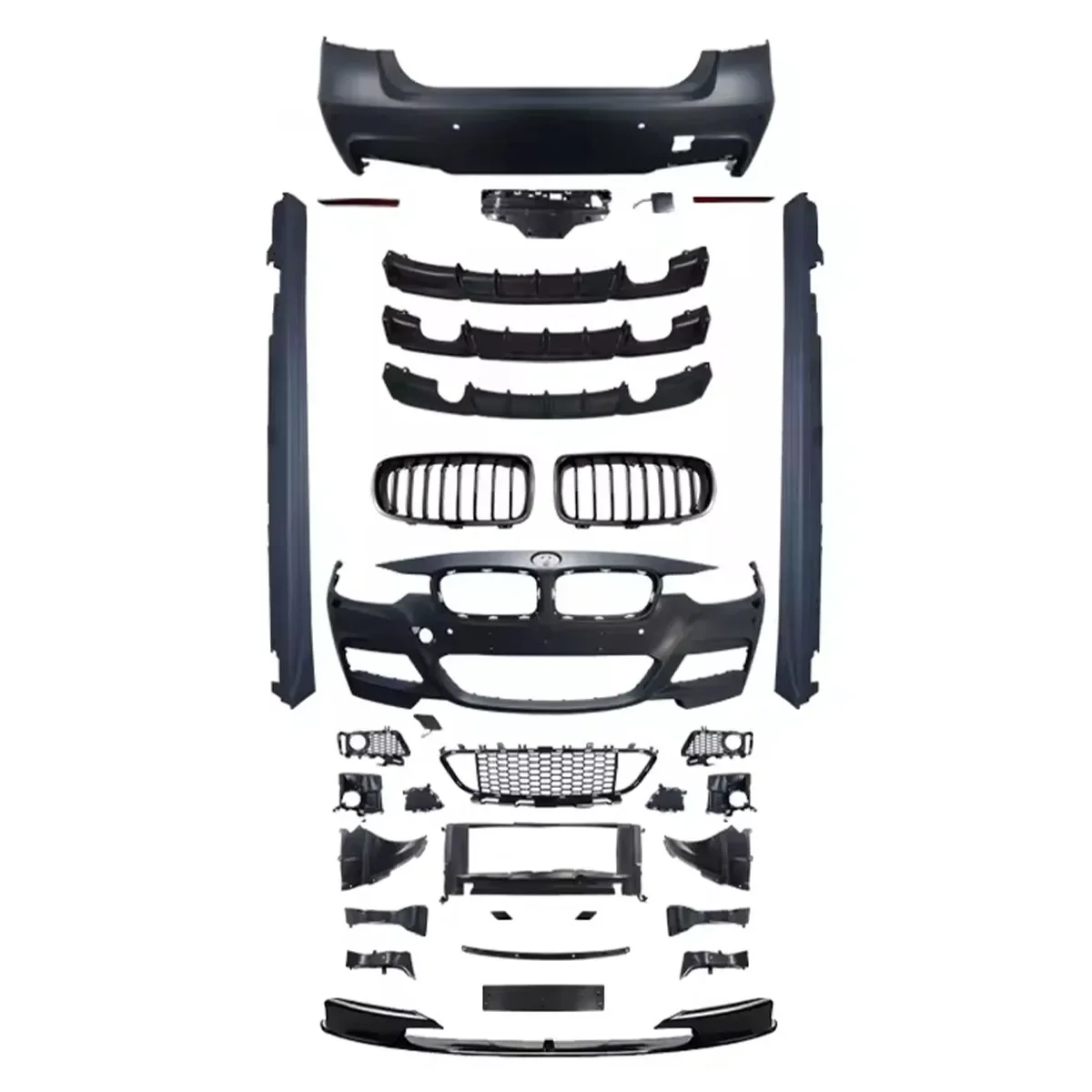 

Body Kits For BMW 3 Series 2012-2018 F35 F30 Modified M-Tech Body Kits Front Dnd Rear Bumpers 1:1 Design Car Accessories