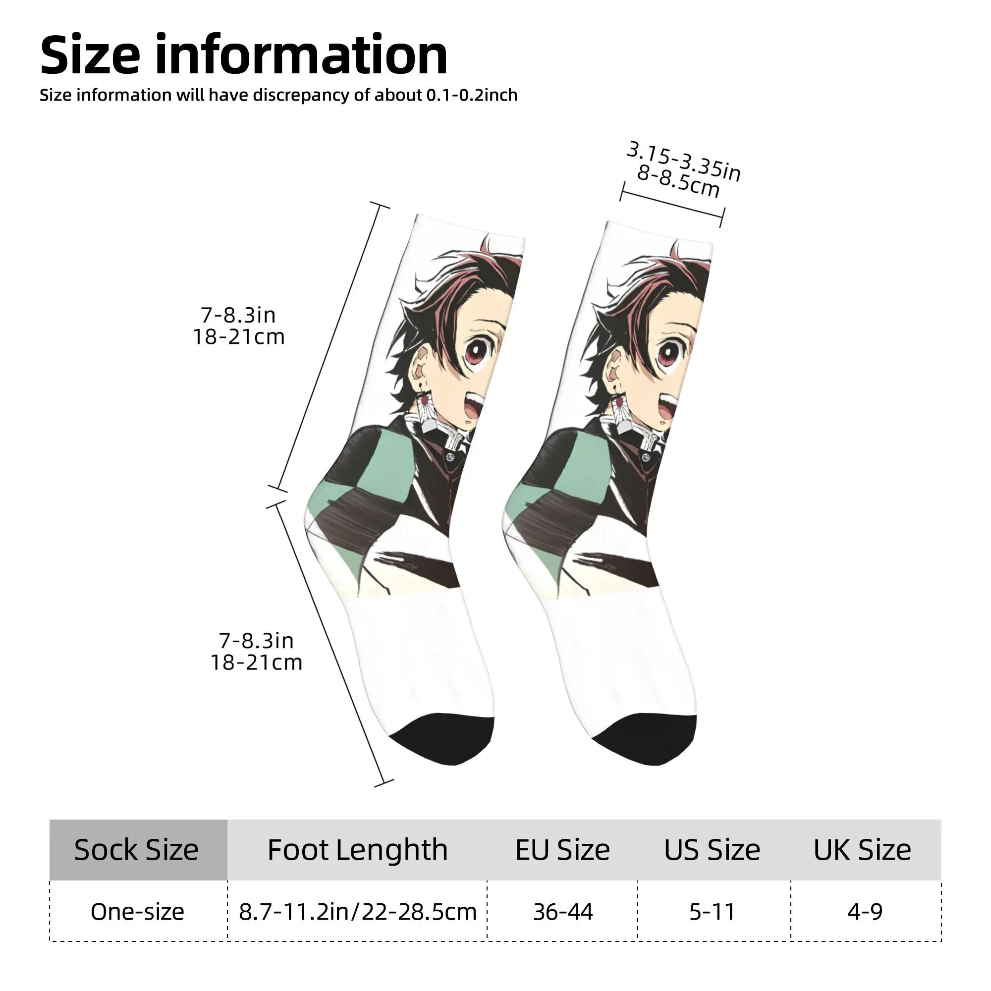 Skarpetki dla par Muichiro Tokito, podkolanówki, wiosenne, rekreacyjne, wysokiej jakości, designerskie, antypoślizgowe skarpetki do wspinaczki.