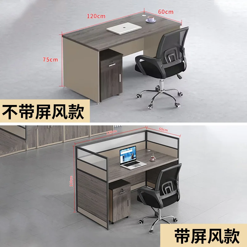 Office Staff, Desk Staff, Desk And Chair Combination, Simple Screen Partition, Office Furniture
