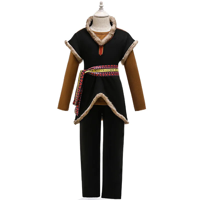 

Fulujiacos Prince Kristoff Cosplay Costume Boys Halloween Outfit Full Set
