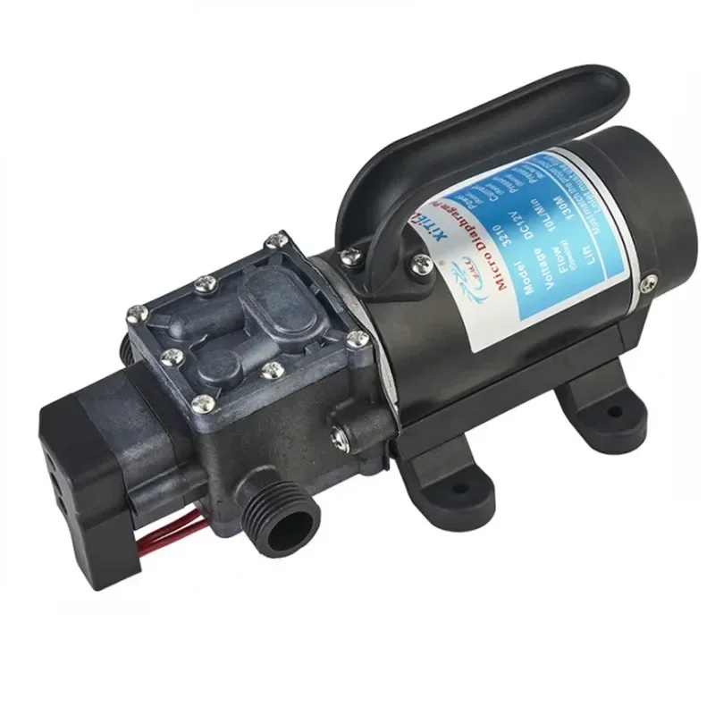 Imagem -02 - Bomba de Água Elétrica Agrícola para Lavagem de Carros Diafragma o Micro Diafragma Preto dc 12v 120w 130psi 10l por Minuto de Alta Pressã