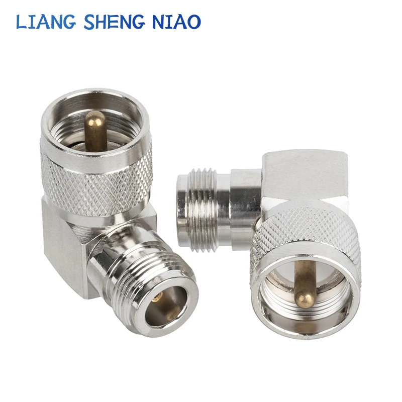 1pcs UHF SO239 PL259 TO N Connector UHF Male Jack To N bending Female Plug SL16 RF Coax Connector Straight Adapter 90 degree