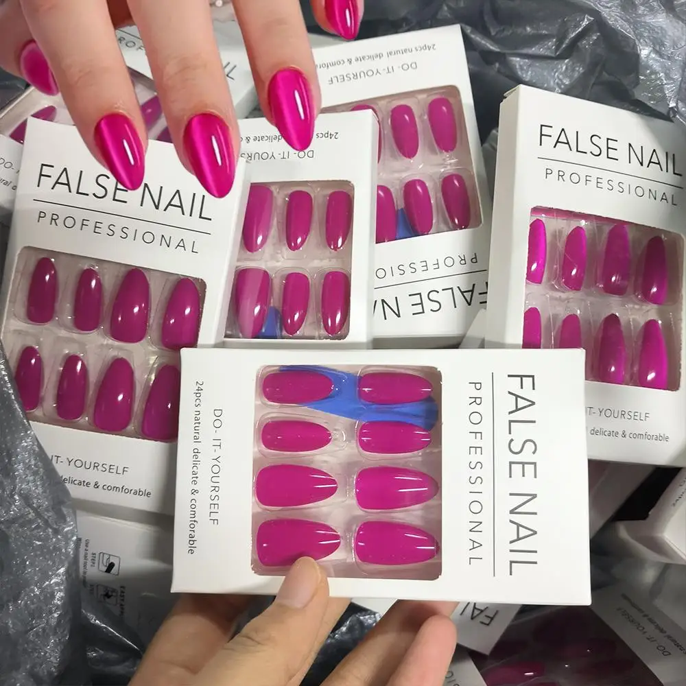 30Pcs/Box Hot Pink … - image