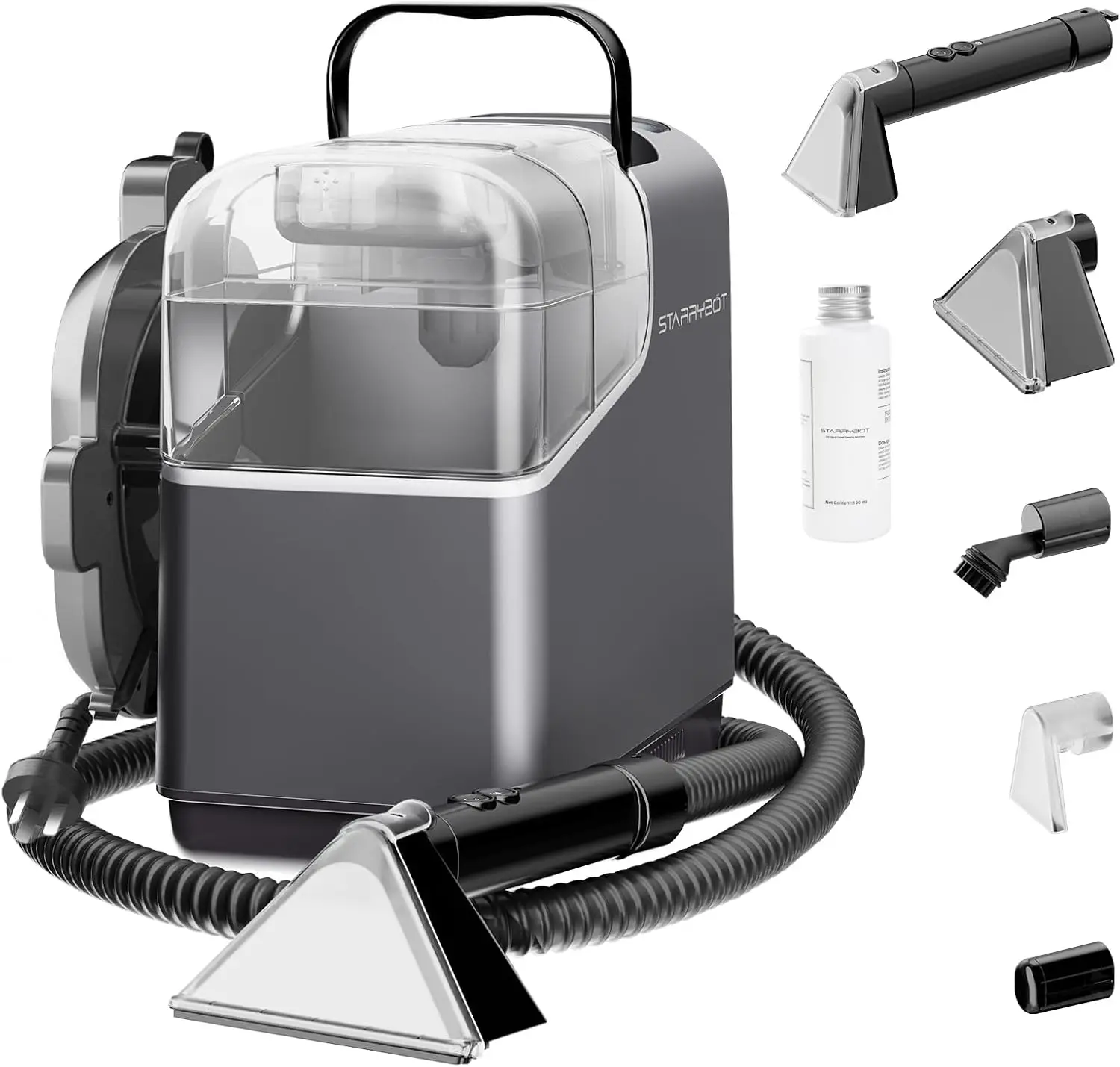 Carpet Cleaner Machine with Steam Techology for Carpet & Upholestery, 12Kpa Powerful Suction with Versatile Tools, Comp