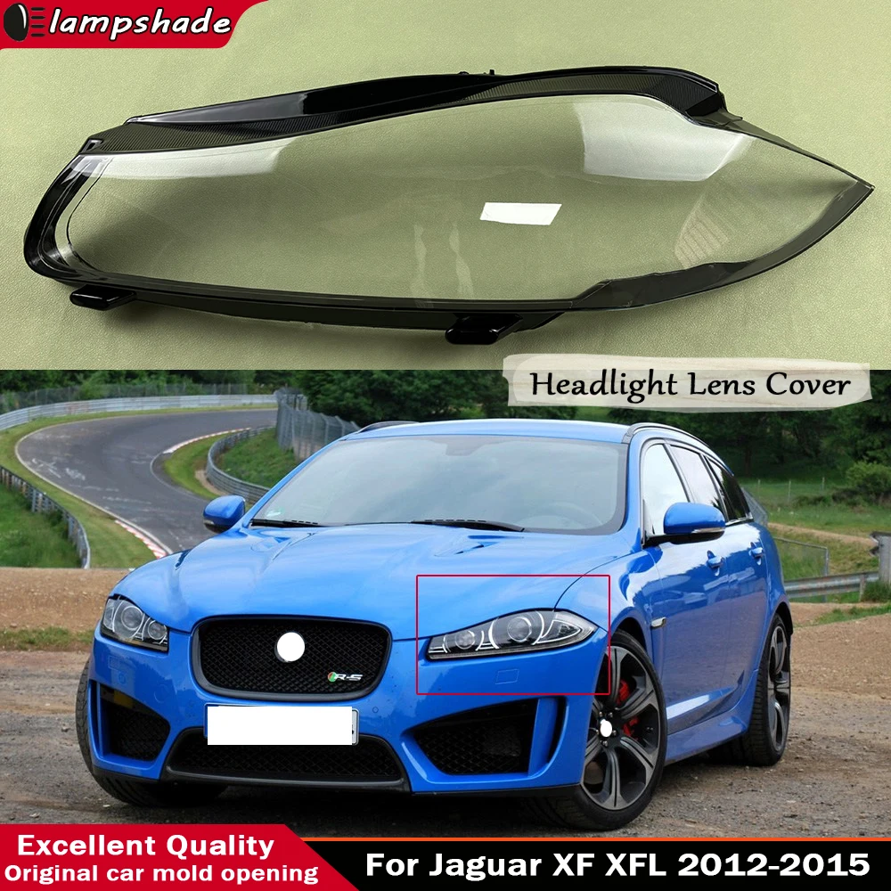 

For Jaguar XF XFL 2012-2015 Front Headlight Mask Shell Transparent Lamp Shade Cover Lens Replacement Auto Accessory