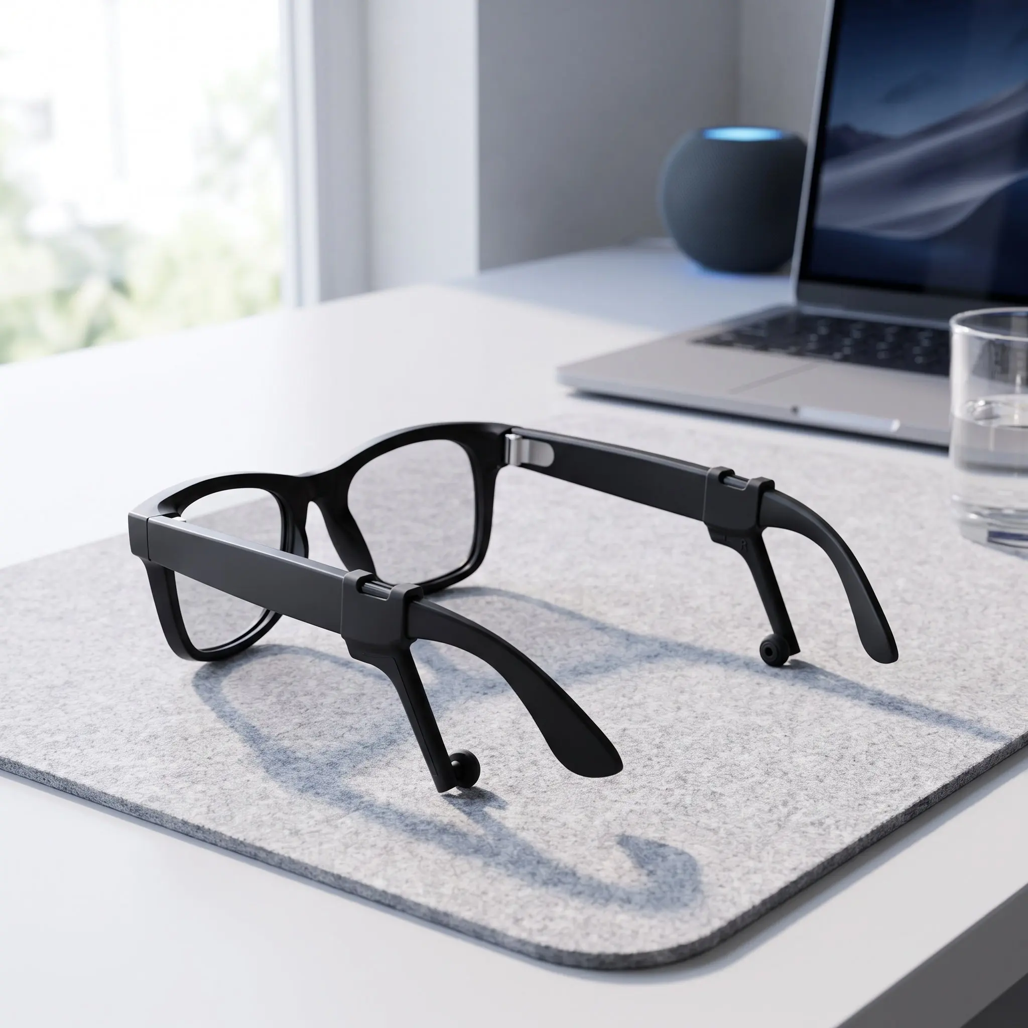 1Pair Plastic Sound Guide Tube for Smart Glasses Anti-Slip Audio Directing Tube Comfortable Fit Stable Sound for Fitness