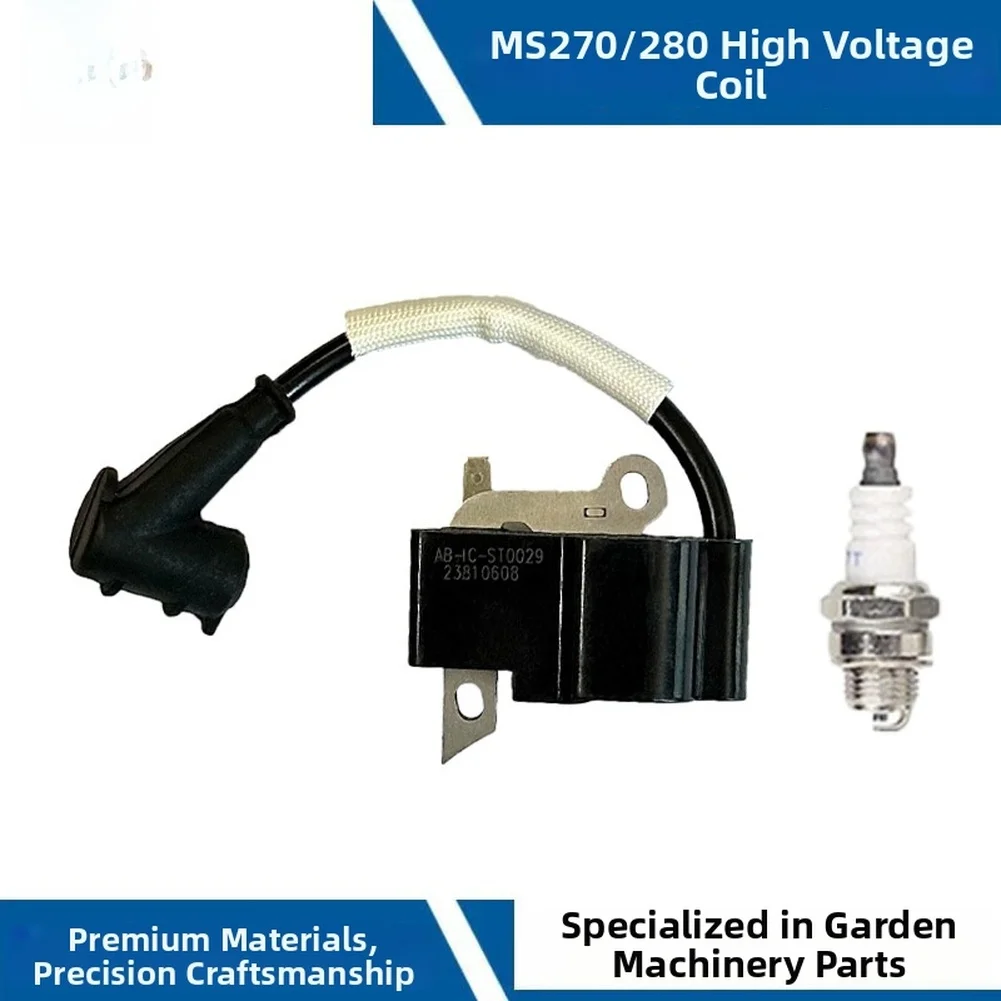 Replacement Ignition Coil for MS270 MS280 For MS270C MS280C MS270Z Chainsaws Fits OEM Number 11334001350 High Voltage Design