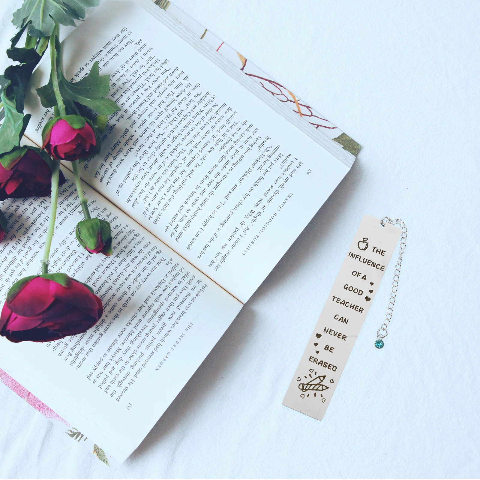 

Stainless Steel Bookmarks Creative Design Lightweight Easy Store Gifts Readers Teachers Students Literature Art Book Marking