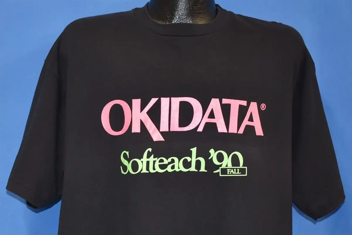 90s Okidata Softeach Fall 90 Printer Technology T Shirt Extra Large